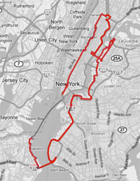 five borough bike tour 2023 map