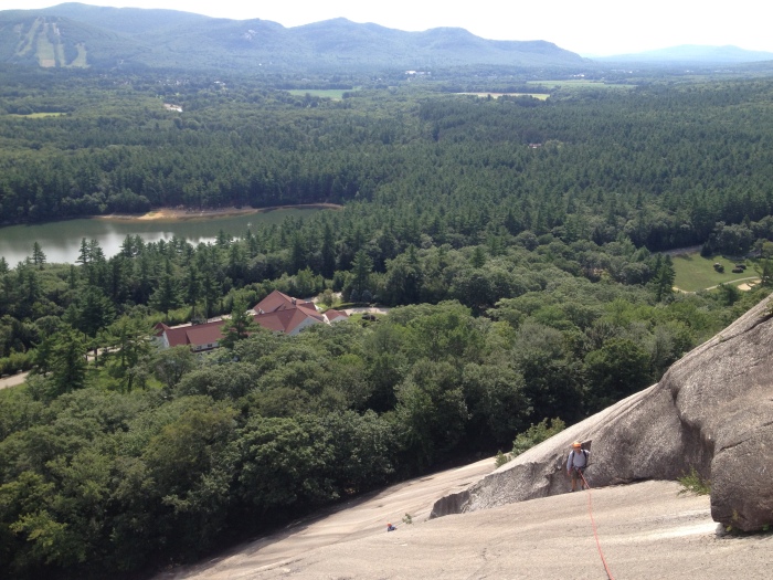 600 feet of slab climbing is a great warm-up