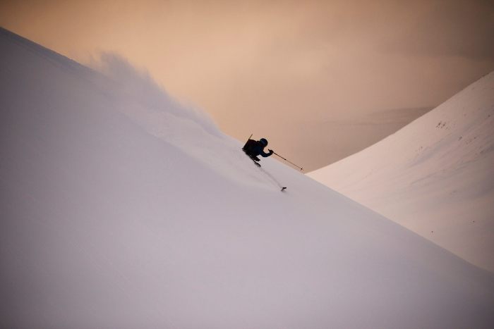 Skiing in Iceland